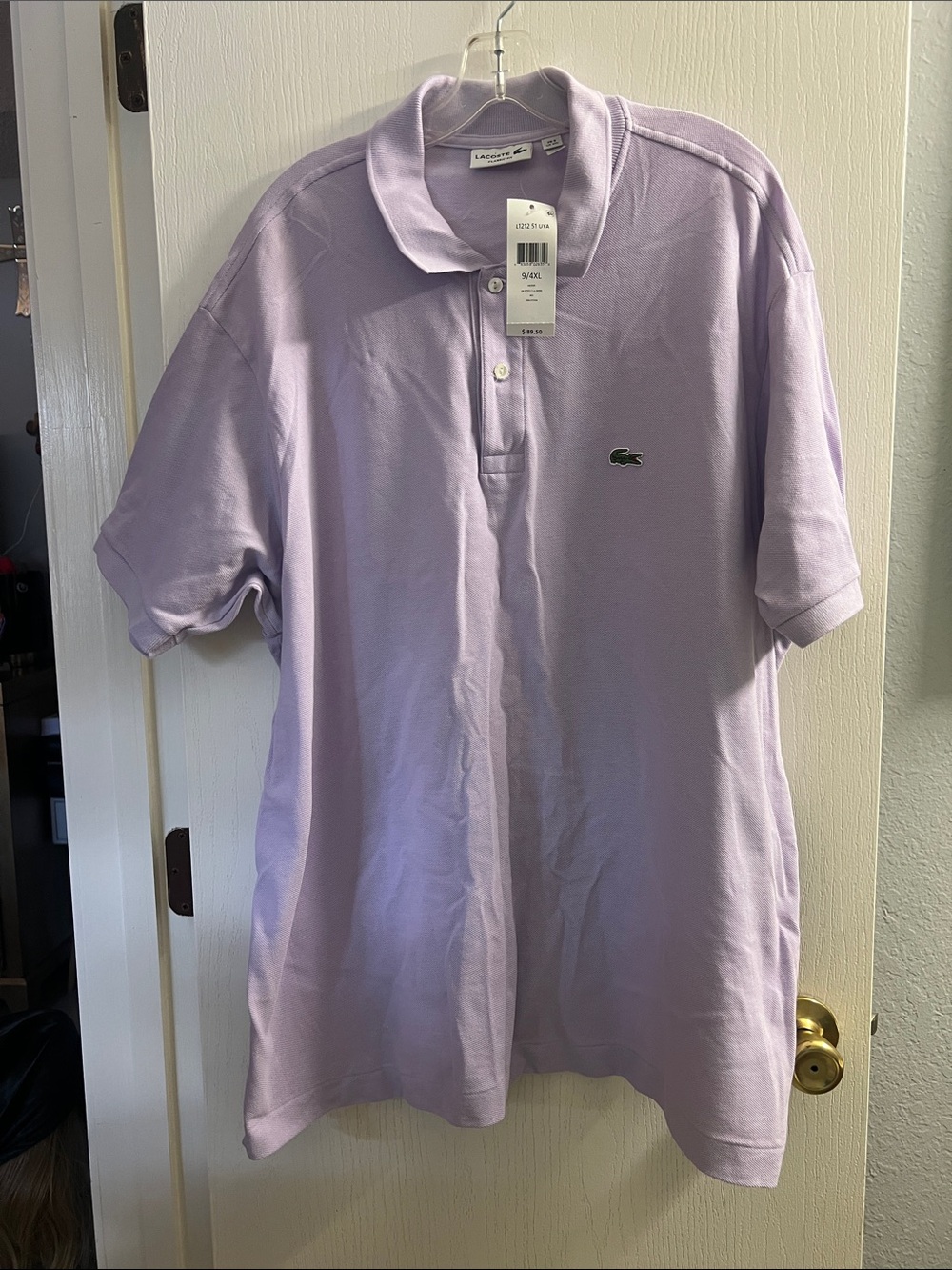 Lacoste Men’s Light Purple Classic Pique Polo